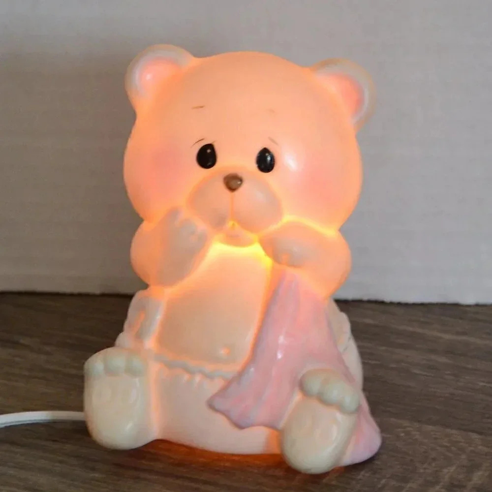 Vtg 1985 Enesco Teddy Bear Lamp